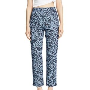 Miaou Blue Animal Print Jeans 26